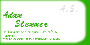 adam slemmer business card